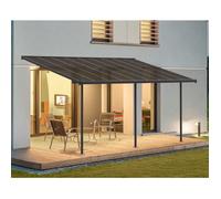 Pergola 16.7m² gris anthracite - Palram - 705601 - capri