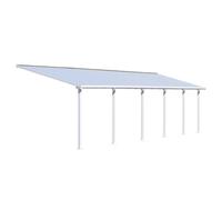 Palram Pergola adossée aluminium - Blanc