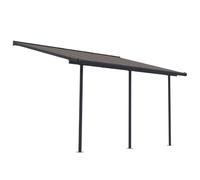 Palram Pergola adossée aluminium - Gris anthracite