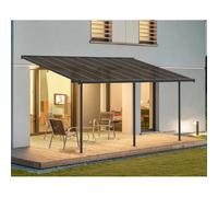 Palram Pergola adossée - Gris anthracite