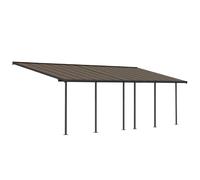 Palram Pergola adossée - Gris anthracite