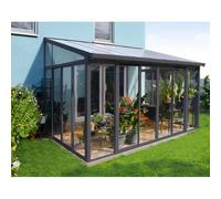 Palram Pergola adossée - Gris anthracite