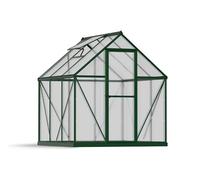 Palram Serre Canopia Mythos 6X6 - Protection UV - Toit en Polycarbonate et Structure en Aluminium - Cadre de Base Inclus - Vert - 6 x 6 cm