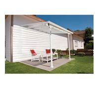 PALRAM Toit terrasse FERIA Alu et polycarbonate - 3x3 m - Blanc