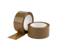 Palucart® - Lot de 6 rouleaux de ruban adhésif, 50 x 66 mm, pour emballage, couleur Havane