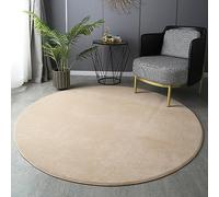 PALVIT Area Grand tapis rond à poils longs doux et moelleux pour salon, cuisine, chambre à coucher, chevet avec revers antidérapant, lavable en machine - 200 x 200 cm
