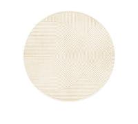 PALVIT Tapis de chevet, 120 x 120 cm, tapis de chambre à poils courts avec fond antidérapant pour canapé, table, salon, cuisine, salle de bain, tapis de sol rond lavable pour décoration d'intérieur