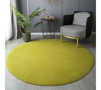 PALVIT Tapis de Zone Ronds, 160x160cm Grand Tapis Moelleux Doux pour Salon Cuisine, Tapis Épais Shaggy pour Chambre Chevet avec Dos Antidérapant, Tapis Lavables en Machine
