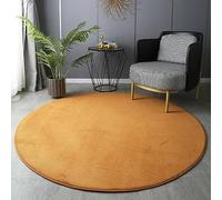 PALVIT Tapis de Zone Ronds, 80x80cm Tapis Doux et Moelleux Grand pour Salon Cuisine, Tapis Épais à Poils Longs pour Chambre Chevet avec Dos Antidérapant, Tapis Lavables en Machine