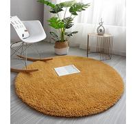 PALVIT Tapis rond moelleux - 60 x 60 cm - Grand tapis à poils longs pour salon, cuisine, chambre à coucher avec fond antidérapant, petit tapis doux à poils longs pour entrée, couloir, Thich