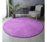 PALVIT Tapis Ronds de Zone, 200x200cm Grand Tapis Moelleux Doux pour Salon Cuisine, Tapis Épais Shaggy pour Chambre Chevet avec Dos Antidérapant, Tapis Lavables en Machine
