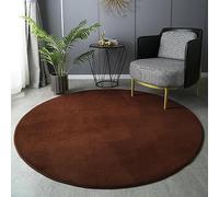 PALVIT Tapis Ronds d'Intérieur, 200x200cm Tapis Moelleux Doux Grand pour Salon Cuisine, Tapis Épais Shaggy pour Chambre Chevet avec Dos Antidérapant, Tapis Lavables en Machine