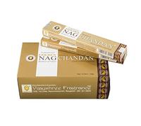 Pamai Pai NAG CHAMPA 180 g de bois de santal - Bâtonnets d'encens en bois de santal Sandalo Golden Nag Chandan