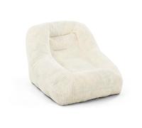 Pamapic Pouf Salon, Pouf Géant avec Éponge de Remplissage, Fauteuil Salon avec Poignée Portable & Fonction d’Inclinaison du Dossier, Idéal pour Salle de Jeux, Chambre, Design Ergonomique,Beige