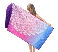 Pameil Serviette de Plage XXL, Serviette Microfibre 90x180cm, Serviettes de Plage Léger et Séchage Rapide, Serviette Convient pour la Plage, Sport, Voyages, Sauna, Piscine