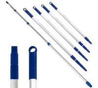 Pamex - Bâton extensible 5 mètres Manche télescopique professionnel en aluminium. Rallonge extensible avec filetage. Résistant à la corrosion et à l'usure.
