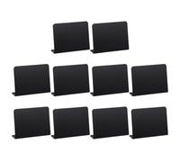 PAMINGONO 10pcs Panneaux de Prix Décoratifs en Pvc Noir pour Restaurant Mini Tableaux Noirs Effaçables Décoration de Table et Étiquettes Alimentaires pour Buffet