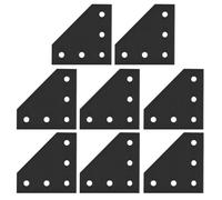 PAMINGONO 8pièces Équerres Aluminium Extrusion Renfort Angle Profil L Connecteurs Robustes pour Structure Industrielle DIY