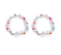 PAMINGONO Bandeau Lumineux LED Couleur Aléatoire 2pcs Design Délicat en Plastique et Fil de Fer Confortable et Facile à Porter Accessoire Cheveux Festival pour Selfie et