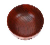 PAMINGONO Bol Décoratif Bol Rond Lisse sans Bavures Pentagramme en Bois Marron et Occasions Spéciales Décoration Intérieure Unique