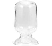 PAMINGONO Bouteille de Rangement en Verre Transparente Forme Cloche Bouchon Liège, Facile à Transporter, Solide, Décor Classique Cuisine et Extérieur