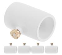 PAMINGONO Buse de Raccordement de Tuyau en PVC 1/2 Pouce Filetage Mâle 10-24unc, Lot de 5 | Pvc Blanc, pour Système de Brumisation Extérieur, Structure Résistante, Usage Refroidissement
