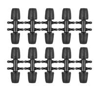 PAMINGONO Connecteur D'irrigation Pom à 6 Voies pour Tuyaux PE 16mm vers 47mm, Facile à Installer, pour Espaces Verts Publics et Production Agricole, Lot de 20 Set de Set de Pièces