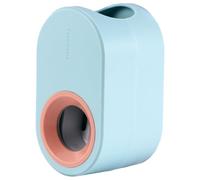 PAMINGONO Distributeur Mural Automatique en Plastique Bleu de Dentifrice Presse Tube Facile et Résistant la Rouille, pour Décoration Salle de Bain