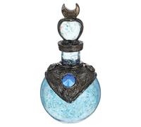 PAMINGONO Figurine de Bouteille en Résine Bleu Brillante de Lune, Décoration de Bureau Stable et Pratique, pour Décoration Intérieure et Présents Sirène pour Filles