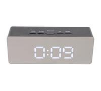 PAMINGONO Horloge Numérique Réglage de Luminosité en 3 Niveaux Calendrier et Température de Bureau LED Grands Chiffres Design Moderne et Simple, sans Pile