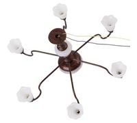 PAMINGONO Mini Lampe Murale en Métal et Abs pour Décoration de Table Miniature, Accessoire Réaliste pour Paysage de Maison Miniature, Éclairage 3v pour Famille