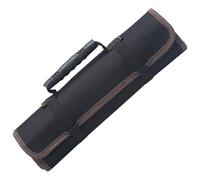 PAMINGONO Organisateur D'outils Enroulable Noir en Tissu, Sacoche Compacte Portable pour Camping, Protège Les Serrures et Pinces la Rouille