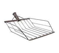 PAMINGONO Pelle à Maïs Compatible Plupart des Manches en Acier Robuste pour Récolte Agricole, Outil de Tamisage Multifonction pour Tamis à Litière et Séchage des Épis pour Jardin et Ferme