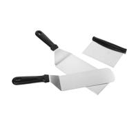 PAMINGONO Pelle à Steak Set 3 Pièces en Pp en Acier Inoxydable Ustensile Cuisine Facile à Nettoyer pour Barbecue et