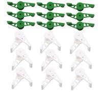 PAMINGONO Pinces à Courber Les Branches de Plantes 40 Pièces Réglables 360° | Plastique Réutilisable, pour Légumes et Fleurs, Jardinage et Palissage