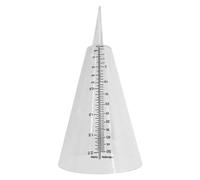 PAMINGONO Pluviomètre Précis en Plastique Jardin au Gel Résistant Extérieur Conique Échelle Graduée, Outil de Mesure d'eau de Jardin pour Moins de 35cm de Précipitations