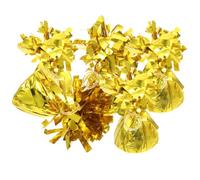PAMINGONO Poids pour Ballons Mariage Anniversaire en Aluminium Doré Lot de 5 Bloc Béton Accessoire pour Ballons Hélium pour Décoration