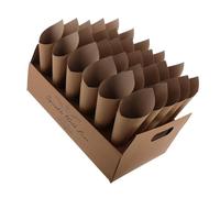 PAMINGONO Présentoir à Cornets de Confettis Mariage en Papier Cône avec Plateau, Facile à Utiliser, Design Unique pour Décorations de Fête et Célébrations