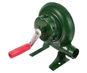 PAMINGONO Souffleur Manuel Portable en Fer 150w pour Barbecue et Camping, Ventilateur à Manivelle Léger et Résistant, Outil de Soufflage D'air pour Cuisson Extérieure et Repas en Plein Air