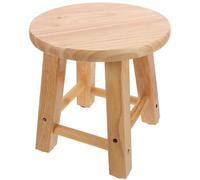 PAMINGONO Tabouret en Bois Massif Pratique et Compact, Petit Tabouret Carré 25x25 Cm, Style Chic et Rustique, Maison Dortoir