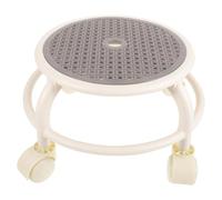 PAMINGONO Tabouret Roulant Rond en Plastique Simple à roulettes, Capacité Élevée, Adapté pour Apprentissage Marche et Nettoyage Maison