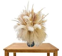 Pampas Grass Boho - Bouquet de fleurs séchées naturelles - Phragmites Bouquet de fleurs séchées | Bouquet floral sec pour arrangements floraux de mariage et décorations d'intérieur
