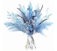 Pampas séchées Naturelles, Grand Bouquet de Fleurs séchées pour décoration bohème de la Maison, Mariages et fêtes, Composition décorative en Herbe de Pampa, Tons naturels et Douceur visuelle