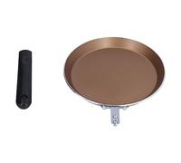 Pan de crêpe antiadhésive 6 pouces à fond plat Panke Pancake Small Sketet Non Stick revêtement induction poêle électrique céramique (Or)