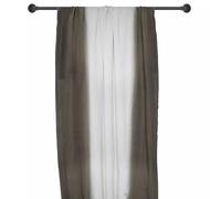 Pan de rideau 160x250 cm DEEPALI 100% lin lavé tie and dye marron café