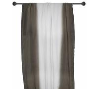 Pan de rideau 160x300 cm DEEPALI 100% lin lavé tie and dye marron café