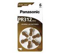 Panasonic 1766 Piles auditives Zinc-Air PR312