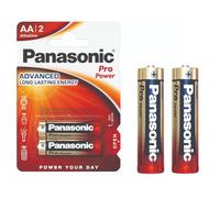 Panasonic Piles alcalines Pro Power Gold AA LR6 1,5V – Blister 2 piles
