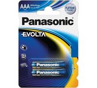 Panasonic Blister de 2 Piles Alcaline Evolta AAA LR03