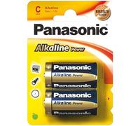 Panasonic Pile alcaline Power Bronze Baby C LR14 1,5 V Lot de 2 blisters de 2 piles
